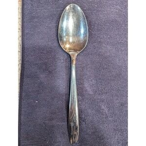 Vintage Oneida Thor Stainless Tablespoon Starburst Pattern Mid Century Modern